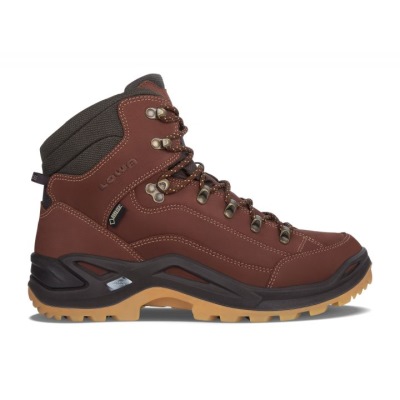 Lowa Renegade GTX Mid Heren - Wandelschoenen Rood / Donkerbruin WLNEIO692